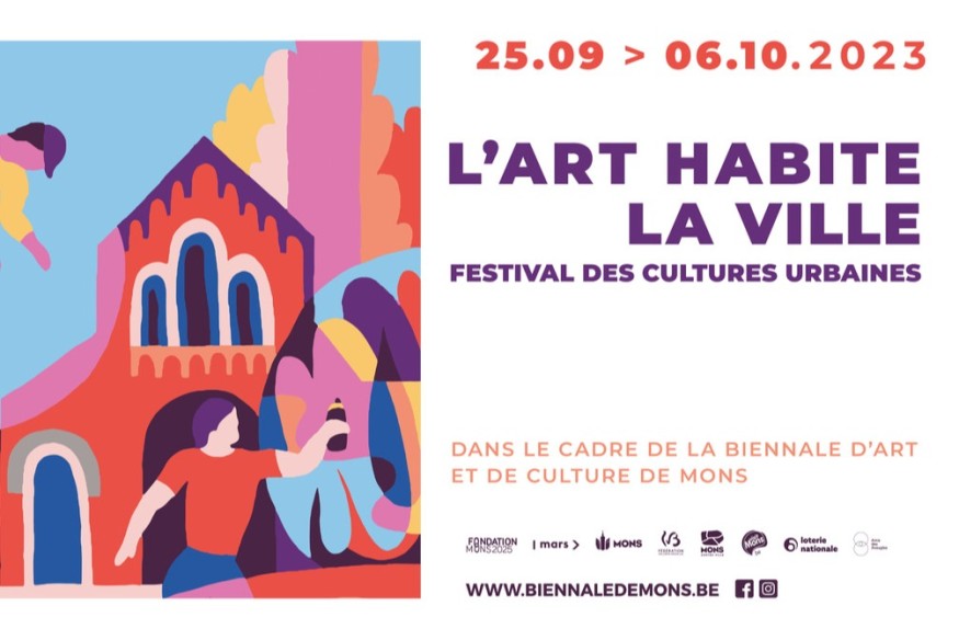 L'Art prend vie dans les rues de Mons : Bienvenue à la Biennale des Cultures Urbaines 2023